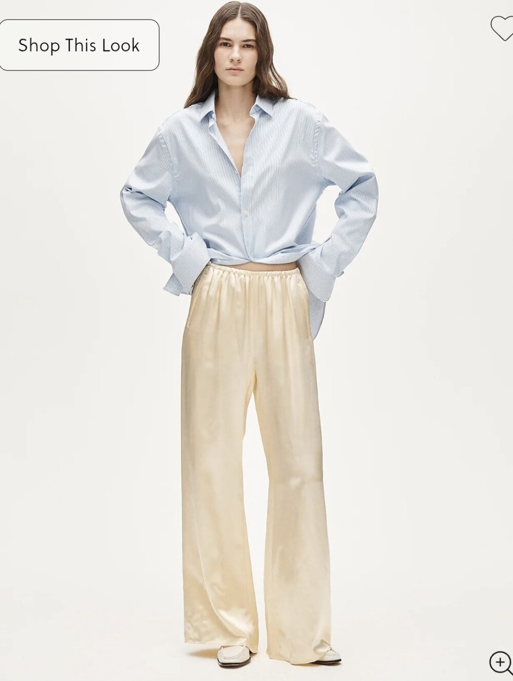 Tall Cosmo pant in luster charmeuse, Medium Tall, NWT